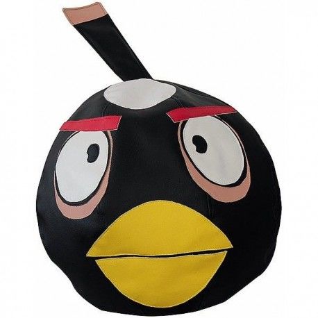 Бескаркасное Кресло Angry Birds Черная Птица
