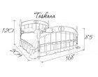 Металлическая кровать Toskana (Тоскана) Bella Letto