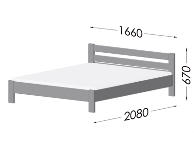 размер кровати рената 160х200