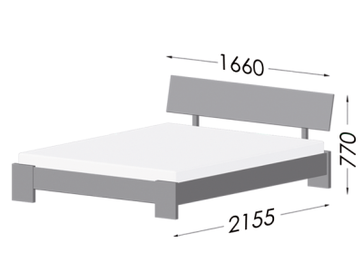 размер кровати титан 160х200