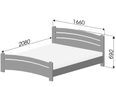 размер кровати венеция 160х200